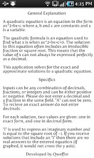 Free Exact Quadratic Solver APK for PC