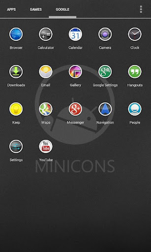 Minicons: Nova Apex ADW Theme