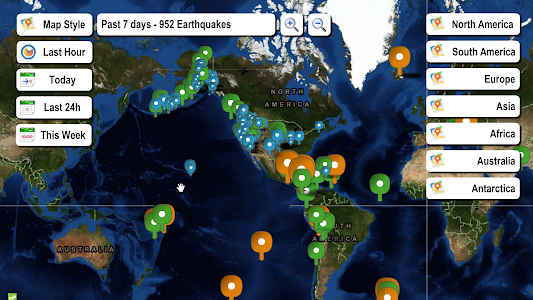 Live Earthquake Map – Live earthquake map from around the World