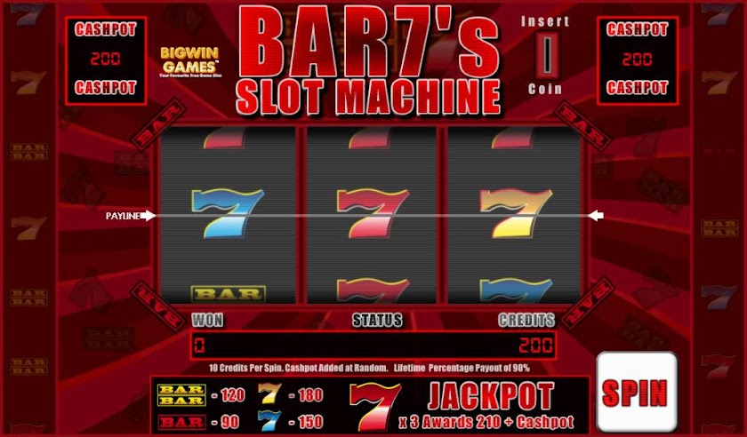 Bar7s Slot Fruit Machine HD Screen 2
