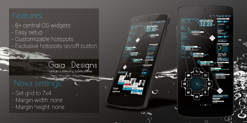 central OS theme Screen 1