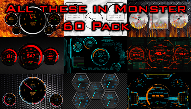 Torque 60 Pack OBD 2 Themes Screen 2