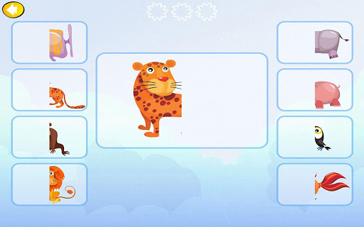 Animal match for kids toddlers