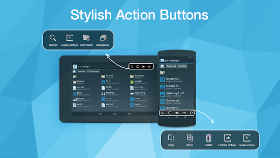 B1 File Manager and Archiver Screenshot