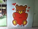 Bear with Heart Mural