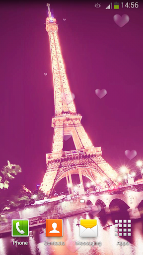 【免費個人化App】Romantic Paris Live Wallpaper-APP點子