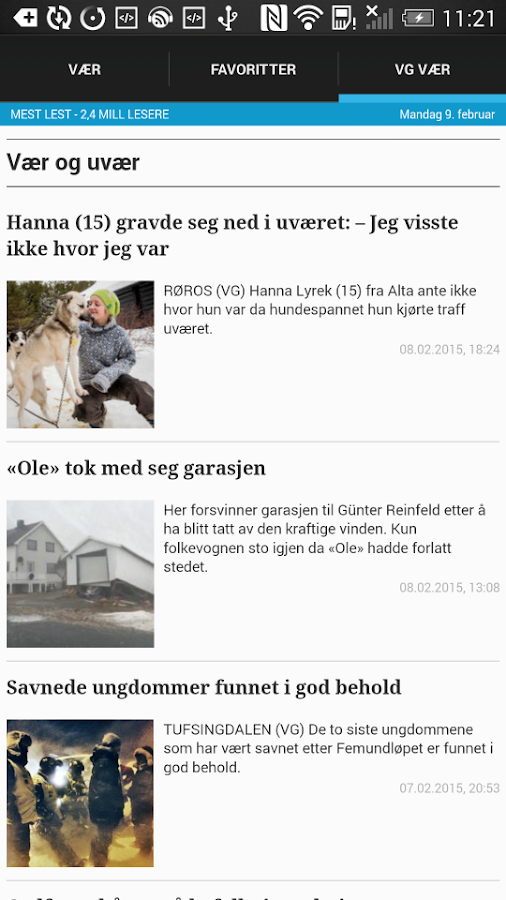   VG Pent.no – Capture d'écran 