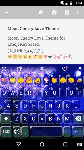 Moon Cherry Emoji Keyboard