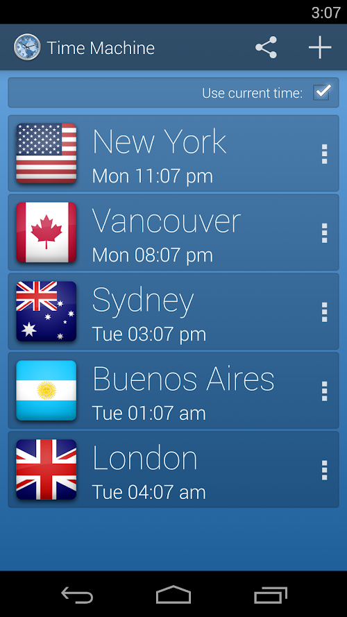 Android application Time Machine (No Ads) screenshort