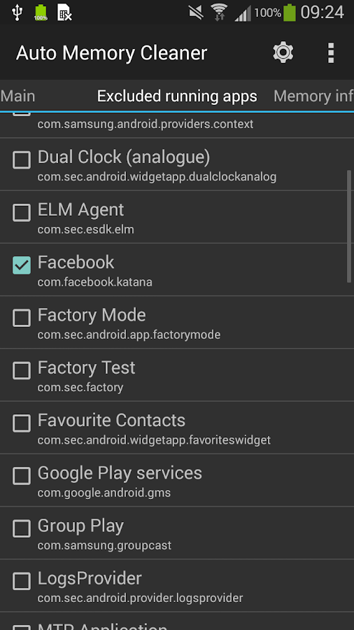 Auto Memory Cleaner - screenshot