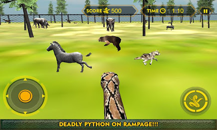 Wild Forest Snake Attack 3D poster 3