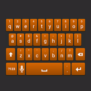 Orange Galaxy Keyboard Skin