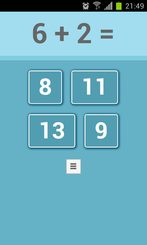 Android application math games for kids screenshort