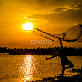 Catching the Sun by Avik Mondal - Landscapes Sunsets & Sunrises