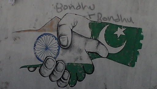 Saarc Pakistan and India Friendship Artwork