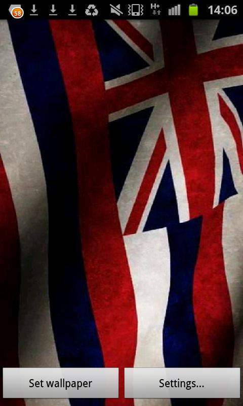 Hawaii Flag Live Wallpaper Screen 2