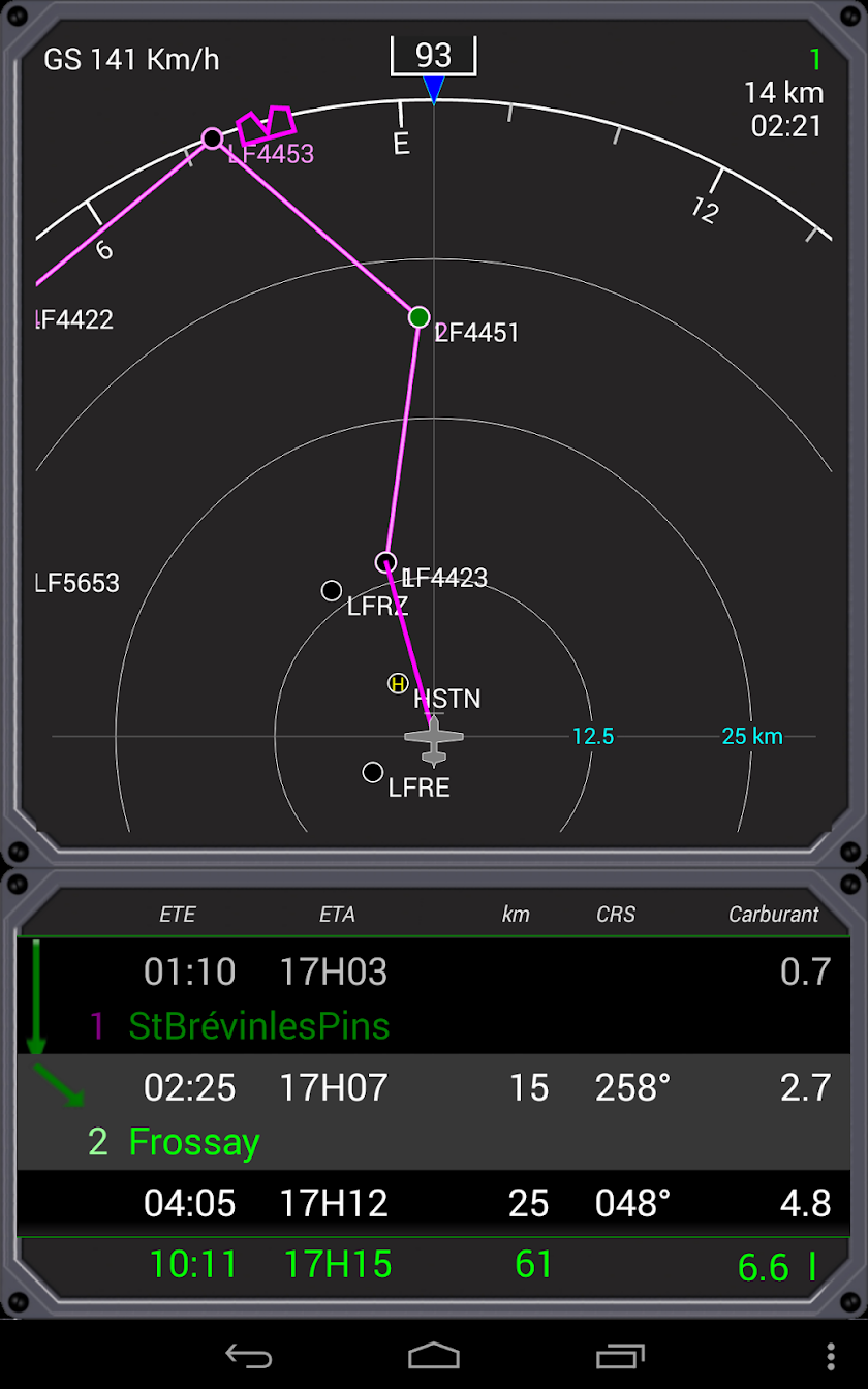 Aero Nav Display Screen 2