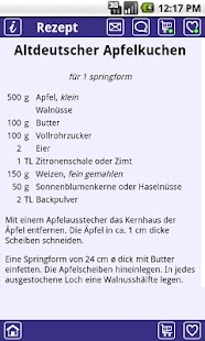 PocketSpoon recipe database Screenshots 1