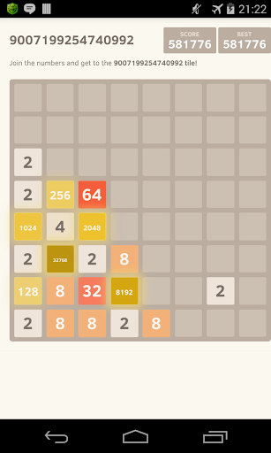 2048 Crazy 9007199254740992