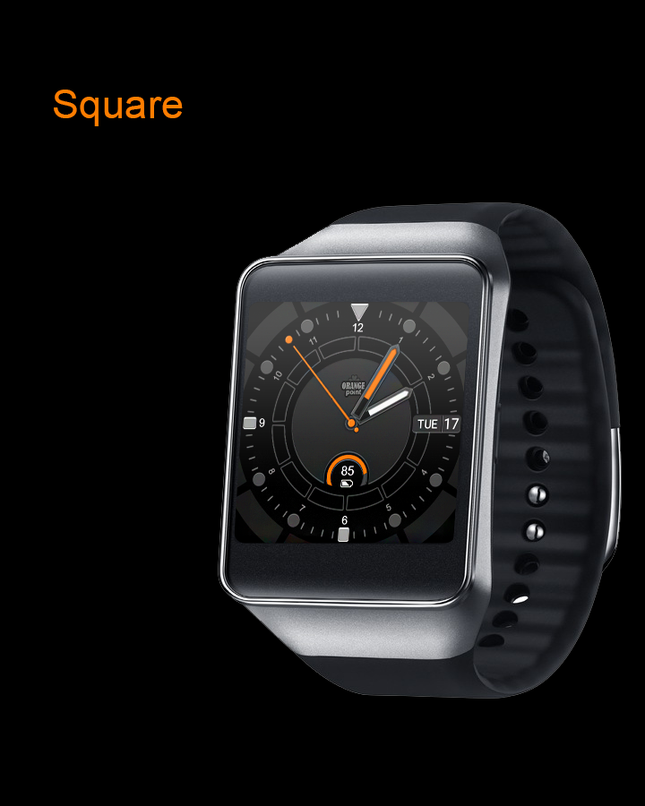 Orange Point Free Watch Face Screen 2