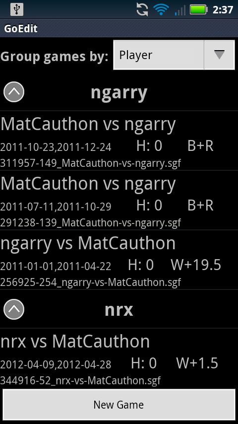 Android application GoEdit screenshort