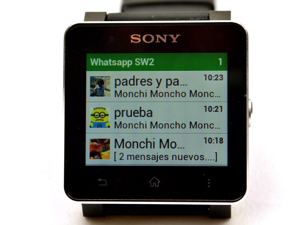 WhatsApp para SmartWatch 2 - screenshot