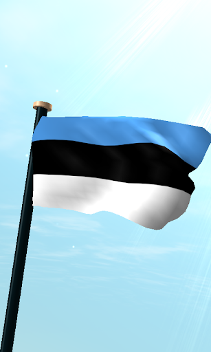 愛沙尼亞旗3D免費動態桌布
