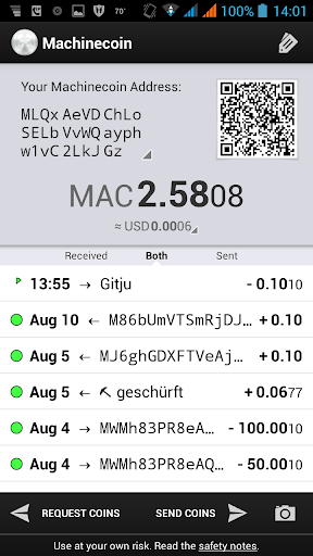 Machinecoin Wallet