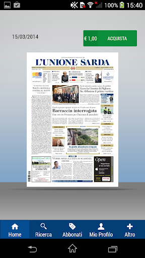 L'Unione Sarda Edicola