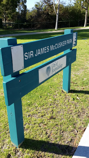Sir James McCusker Park Sign