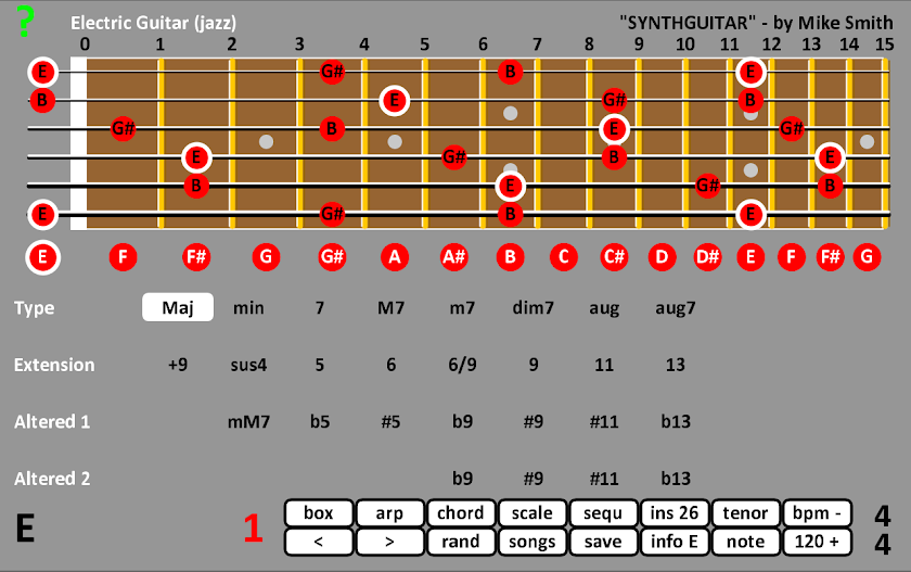 SynthGuitar Screen 1