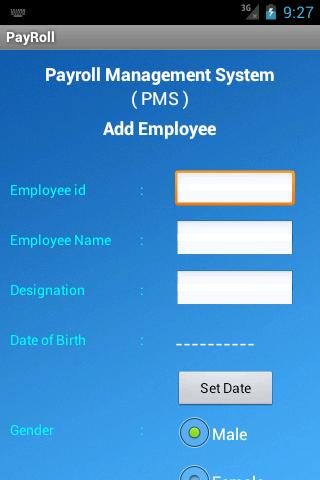 PayRoll Screen 2