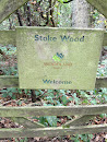 Stoke Wood Gate Welcome Sign 