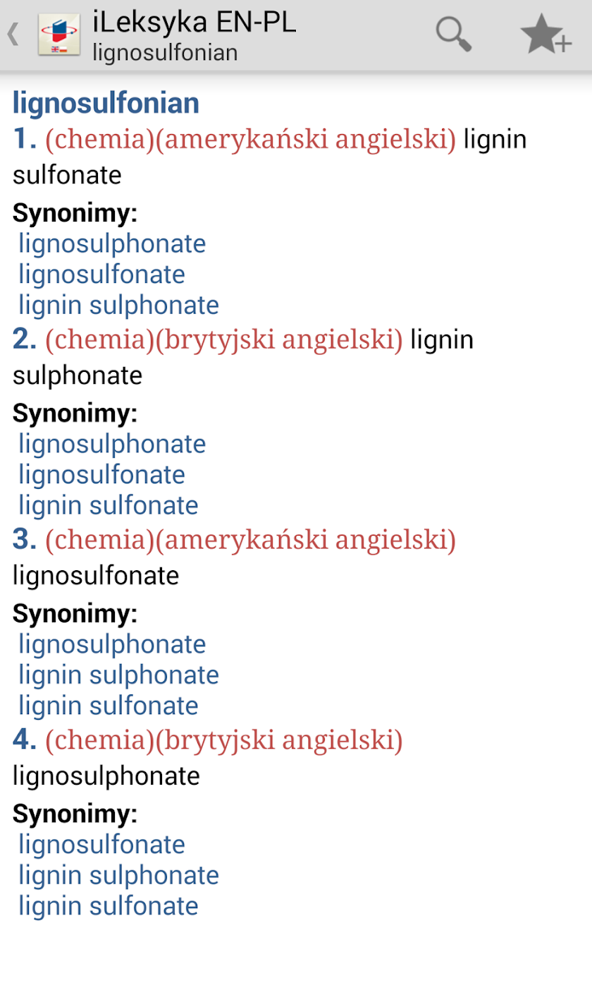 iLeksyka Deluxe English/Polish Screen 3