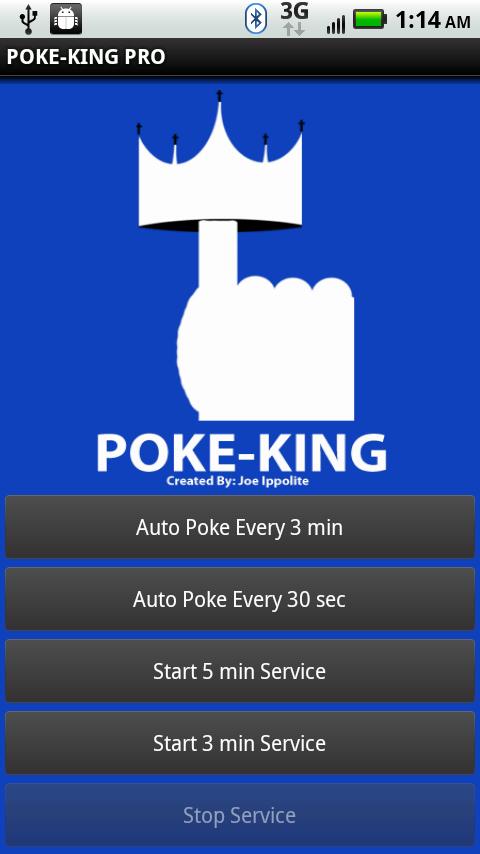 Android application Poke-King Pro for Facebook screenshort