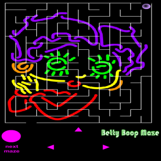 Android application Betty Boop Neon Maze screenshort
