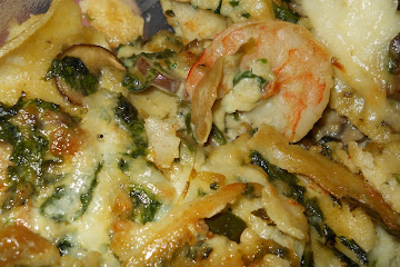 Shrimp, Spinach and Mushroom Enchiladas