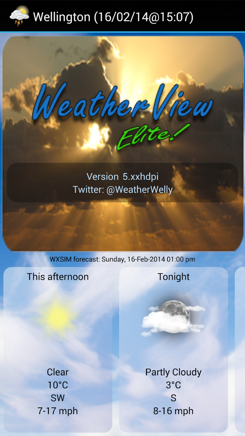 WeatherView Elite Screen 1