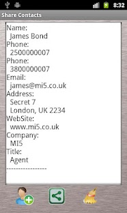 Free Share Contacts via SMS APK for Android