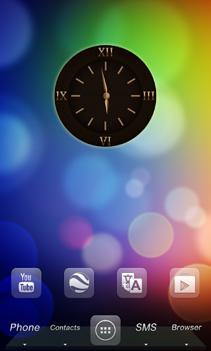 uccw dark golden analog clock