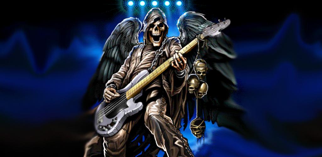 Скелет с гитарой картинки