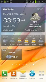 Android Weather & Clock Widget - screenshot thumbnail