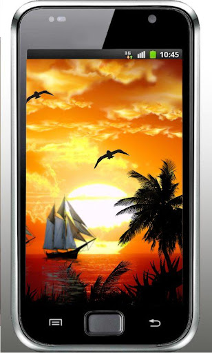 Sea Sunset HD live wallpaper