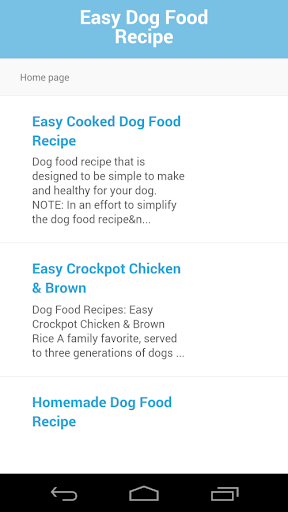 Easy Dog Food Recipe