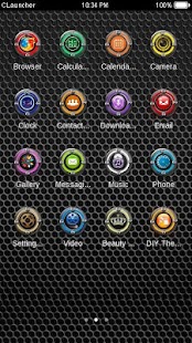 Free Dark Metal Clauncher Theme APK