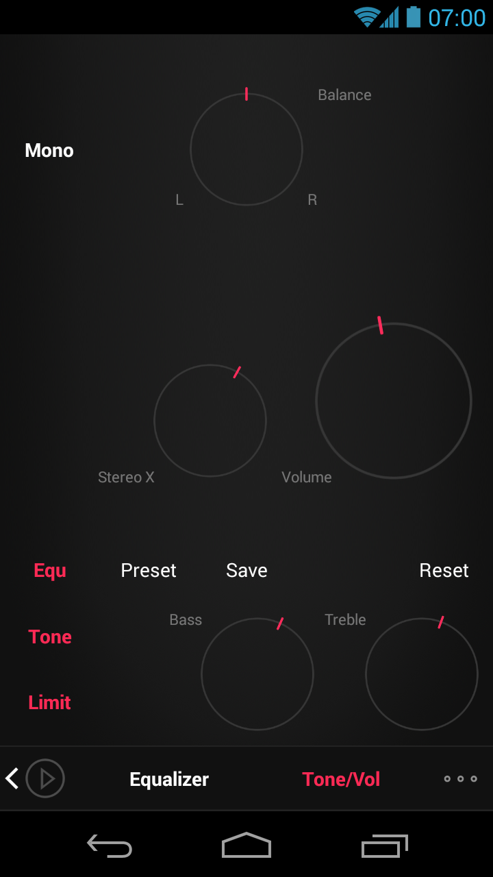 Skin for Poweramp Dark 2in1 Screen 3