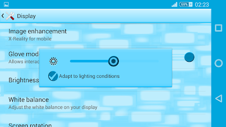 Xperien Theme Neon Blue poster 11