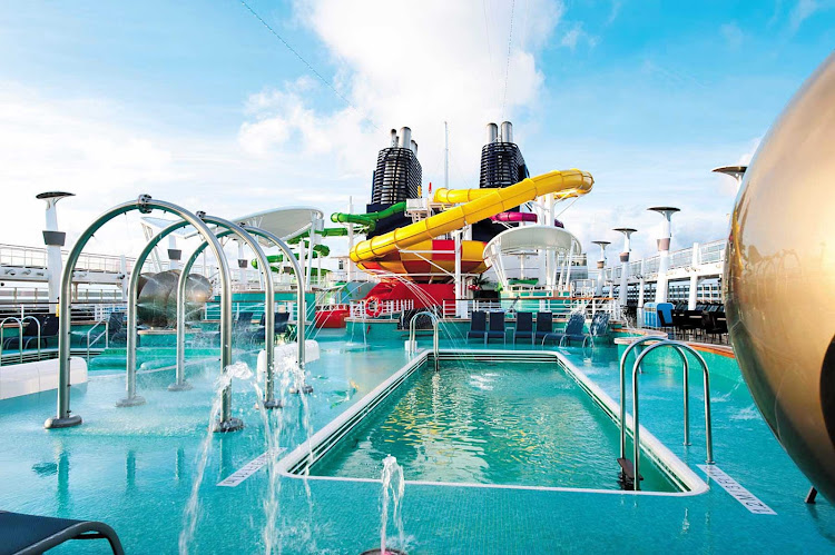 For guests who wants to thrill as much as chill on a cruise ship, Norwegian Epic boasts three waterslides.