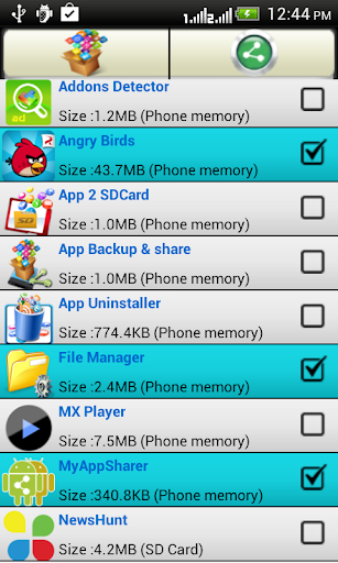 App backup and share