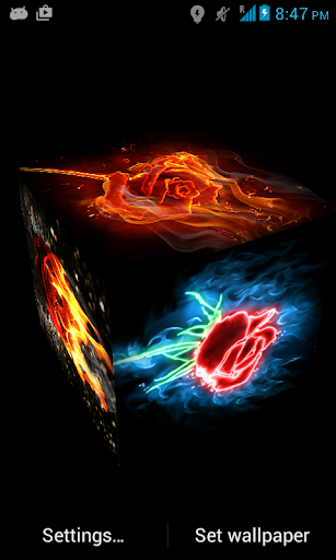 【免費個人化App】3D Rose of Fire LWP-APP點子